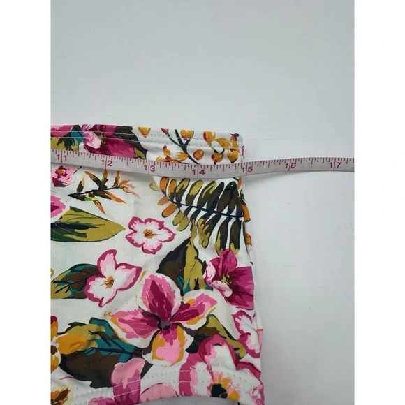 NWT Catherine Malandrino L Tropical Floral Bikini Swim Bottom Bathing Suit High - Picture 8 of 10